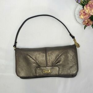 COACH Bronze Mini Shoulder Bag Wristlet